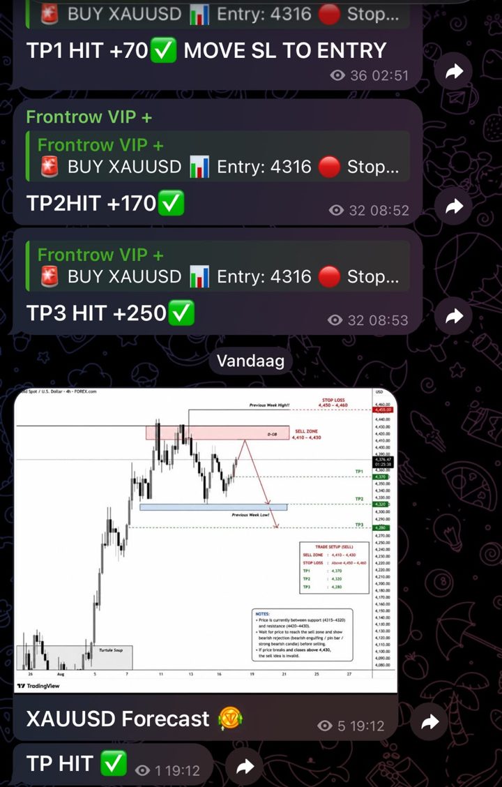 Zo ziet het eruit van binnen — live trades en uitleg in de Frontrow-community